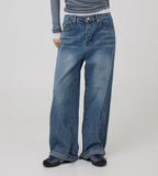 Popit Ribbed Wide Jeans