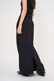 Mode slit string long skirt