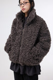 Kaya High-Neck Shearling Jacket