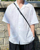 gothic open collar shirt