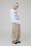 Pore corduroy cargo trousers