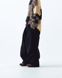 Belted Parachute Wide Pants