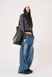 Shy shoulder hole hooded crop T-shirt