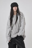 Rai over hooded check shirt