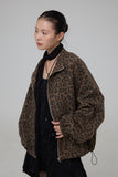 Drape Leopard Jacket