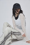 Dirty wall banding track pants