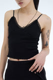 Flurry Lace Crop Tank Top