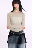 Misty see-through long sleeve