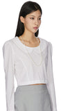 Orin cropped blouse