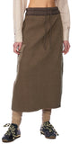 Verrer Cargo Brushed Long Skirt