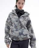 Donald camouflage fleece shearling jacket