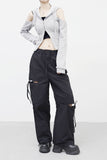 Dinotic Off-Shoulder Hooded Zip-Up