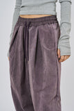 Wrinkle bio washed banding pants