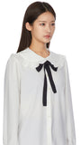 Via ribbon blouse