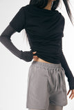 Lottie front drape T-shirt