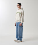 TWILL CUT OFF APPLIQUTE HOODIE