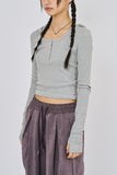 Hazel hooded crop long sleeve
