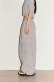 New pin-tuck cargo sweatpants