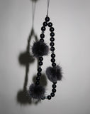 Black foam keyring