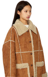 Marking shearling short coat