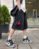 Warning banding Bermuda pants
