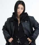 Ranby shearling buckle leather jacket