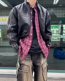 track leather jacket