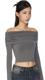 Hersh crop off-shoulder