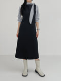 Two-Way Boatneck Sleeveless Long One Piece