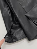 Nude Loose Fit Single Leather Jacket