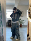 Wave Washed Balloon Cargo Denim