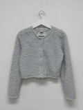 Bisque Crop Fur Cardigan