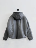 F/W Port Leather Hooded Jumper