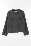 Bling tweed thin jacket