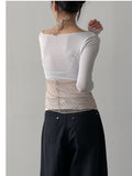 Dot See-Through Halter Neck Bustier