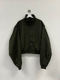 High-neck Crop Nylon Jacket