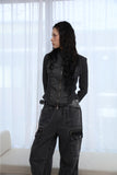 Deer Cargo Zipper Denim