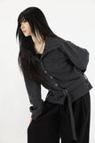 Over classic belted cardigan