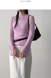 Kid Mohair Slit See-Through Knit