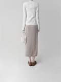 [Premium] Whole Garment  Half-Turtleneck Ribbed Knit