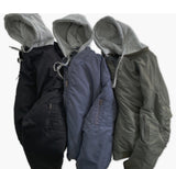 MA-1 hood padding Jacket