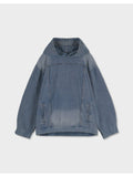 Elder Washed Denim Hood Anorak
