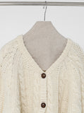 Olly Shetland Wool Cable Cardigan