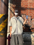 Two-way Nylon Half Zip-up