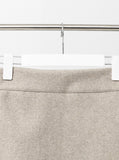Brushed Banding Back Silt Long Skirt