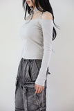 Bell strap shoulder tee