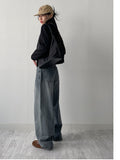 105 Low Wide Denim Pants