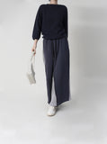 Plum Round Whole Garment Knit
