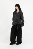 Over classic belted cardigan