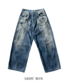 Dirty Washed Super Wide Denim